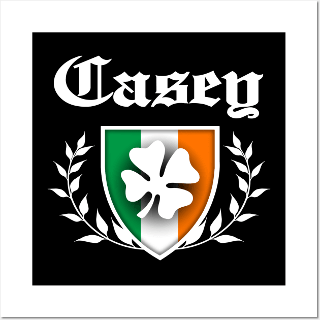 Casey Shamrock Crest Wall Art by robotface